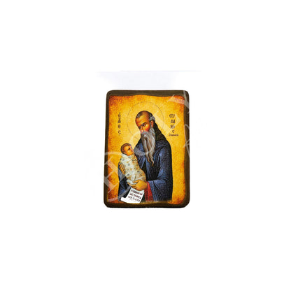 Saint Stylianos icon, Byzantine art wall hanging, Handmade Greek Orthodox icon of St Stylianos of Paphlagonia wood plaque, religious decor - TheHolyArt