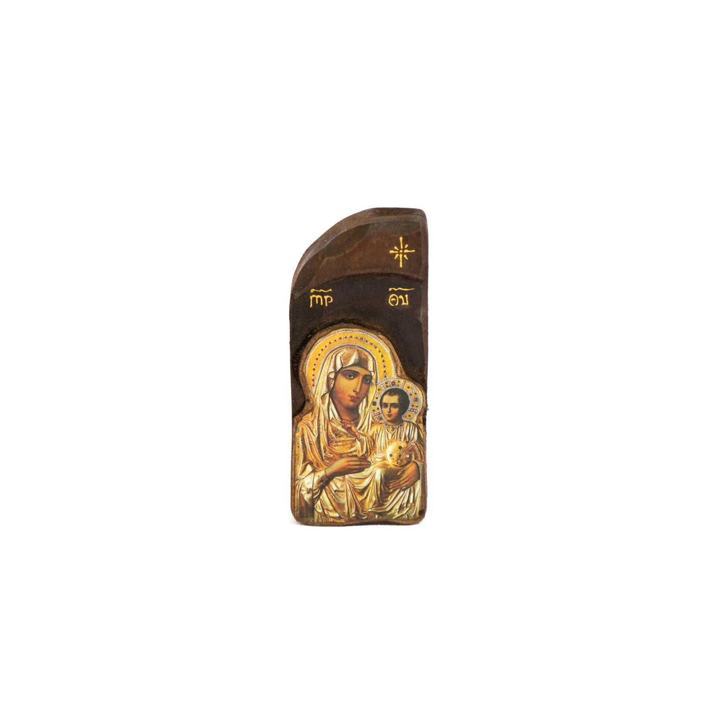 Virgin Mary icon Panagia Ierosolymitissa, Handmade Greek Orthodox Icon, Mother of God Byzantine art wall hanging, Theotokos wood plaque TheHolyArt