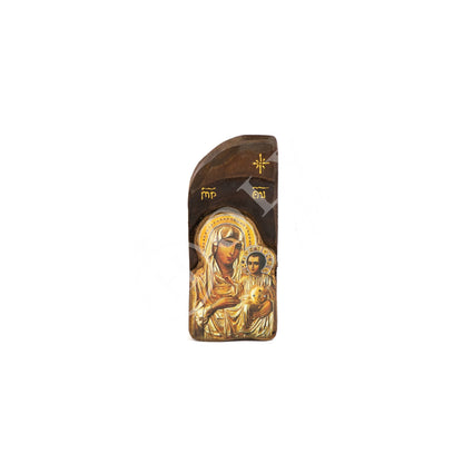 Virgin Mary icon Panagia Ierosolymitissa, Handmade Greek Orthodox Icon, Mother of God Byzantine art wall hanging, Theotokos wood plaque - TheHolyArt