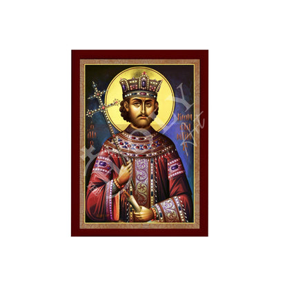Saint Constantine icon the Great, Handmade Greek Orthodox icon of St Constantine, Byzantine art wall hanging, religious gift - TheHolyArt