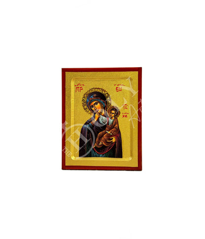 Virgin Mary icon Panagia Paramythia, Handmade Greek Orthodox Icon, Mother of God Byzantine art, Theotokos Christian wall hanging wood plaque - TheHolyArt