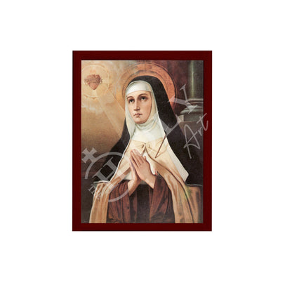 Saint Teresa of Avila icon, Handmade Greek Catholic Orthodox icon of St Teresa, Byzantine art wall hanging wood plaque religious decor - TheHolyArt