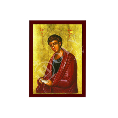 Saint Philip icon The Apostle, Handmade Greek Orthodox icon Apostle Philip, Byzantine art wall hanging on wood plaque, religious decor - TheHolyArt