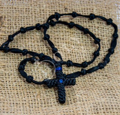 Handmade Cross Crucifix prayer Komboskini 33 knot, Religious Greek Orthodox Cross Chotki Brojanica Blessed from Mount Athos, religious gift - TheHolyArt