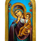Virgin Mary icon Panagia Paramythia, Handmade Greek Orthodox Icon of Mother of God, Theotokos Byzantine art wall hanging wood plaque decor TheHolyArt
