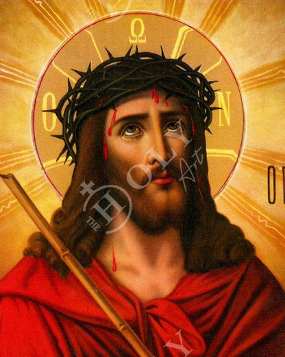 Jesus Christ icon Nymphios, Handmade Greek Orthodox icon of our Lord, Byzantine art wall hanging on wood plaque, religious icon home decor - TheHolyArt