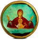 Virgin Mary icon Panagia Handmade Greek Orthodox Icon, Mother of God Byzantine art wall hanging Theotokos religious icon wood plaque TheHolyArt