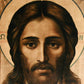 Jesus Christ icon Mandylion, Handmade Greek Orthodox icon Visage of our Lord, Byzantine art wall hanging on wood plaque religious icon decor TheHolyArt