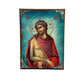 Jesus Christ icon Nymphios, Handmade Greek Orthodox icon of our Lord, Byzantine art wall hanging on wood plaque, religious icon home decor TheHolyArt