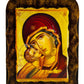 Virgin Mary icon Panagia Glykophilousa, Handmade Greek Orthodox Icon, Mother of God Byzantine art, Theotokos wall hanging wood plaque - TheHolyArt