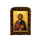Jesus Christ icon, Handmade Greek Orthodox icon of our Lord, Byzantine art wall hanging on wood plaque, religious icon home decor TheHolyArt
