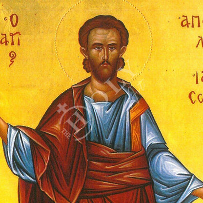 Saint Jason icon, Handmade Greek Orthodox icon St Jason the Apostle Byzantine art wall hanging wood plaque icon religious gift - TheHolyArt