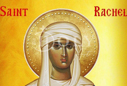 Saint Rachel icon, Handmade Greek Orthodox icon of St Rachel of Rome Byzantine art wall hanging icon wood plaque religious Christian gift - TheHolyArt