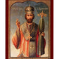 Saint John icon, Handmade Greek Orthodox icon of St John Chrysostom, Byzantine art wall hanging icon on wood plaque, religious gift TheHolyArt