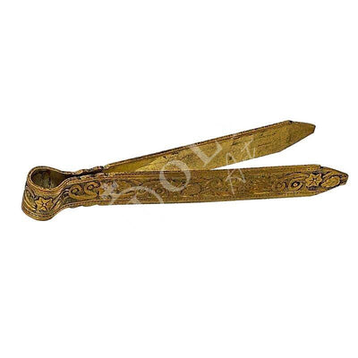 Christian Brass Bronze Altar Tongs Tweezers for Charcoal & Incense, Religious Orthodox Handmade Grabber Gripper, religious gift - TheHolyArt
