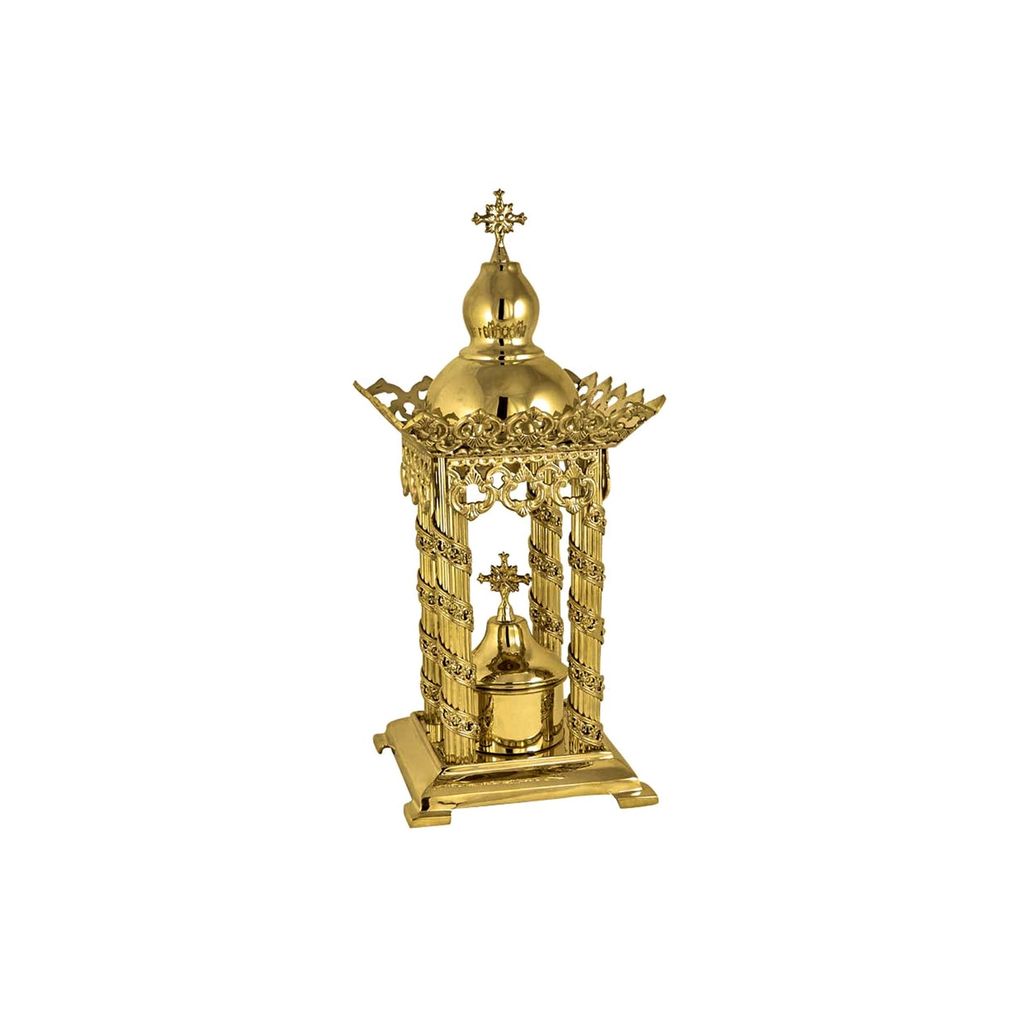 Christian Brass Bronze Handmade Altar Tabernacle, Orthodox Altar Church Tabernacle Monstrance Handmade Pyx Artoforio, religious gift TheHolyArt