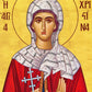Saint Christina icon, Handmade Greek Orthodox icon of St Christina of Tyre, Byzantine art wall hanging icon on wood plaque, religious gift TheHolyArt