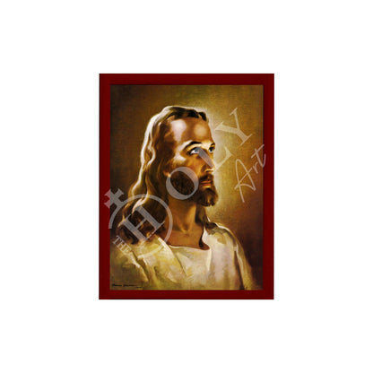 Jesus Christ icon Head of Christ Sallman, Handmade Catholic Greek Orthodox icon Byzantine art wall hanging on wood plaque, religious gift - TheHolyArt