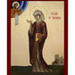 Saint Julian icon, Handmade Greek Orthodox icon of St Julian of Norwich, Byzantine art wall hanging wood plaque, religious gift decor TheHolyArt