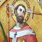 Saint Thomas of Becket icon, Handmade Greek Christian Catholic icon Saint Thomas of Canterbury, Religious art wall hanging wood plaque gift TheHolyArt