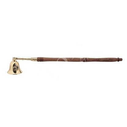 Handmade Christian Brass Candle Snuffer with Natural Wood handle Church Altar supplies Extinguish Candle flame religious gift ideas - TheHolyArt