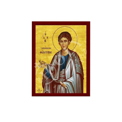 Saint Philip icon The Apostle, Handmade Greek Orthodox icon Apostle Phillip, Byzantine art wall hanging on wood plaque, religious decor - TheHolyArt