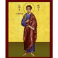 Saint Thomas the Apostle icon, Handmade Greek Orthodox icon of Apostle Evangelist Thomas, Byzantine art wall hanging on wood plaque gift TheHolyArt