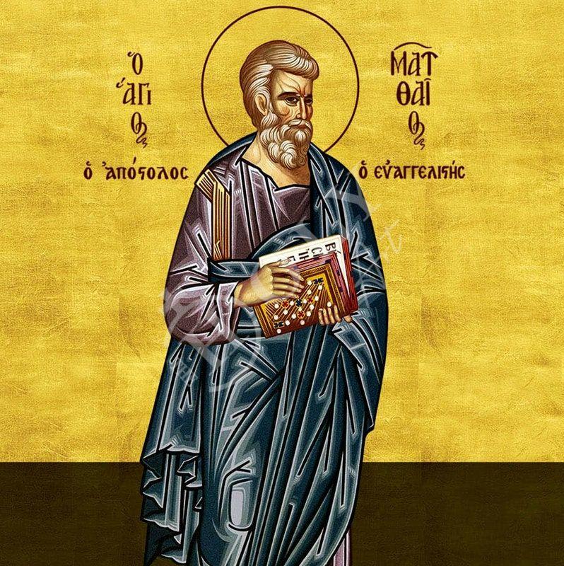 Saint Matthew The Apostle Icon Handmade Greek Orthodox Icon Of Apostle saint-matthew-the-apostle-icon-handmade-greek-orthodox-icon-of-apostle
