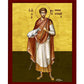 Saint Themistokles icon, Handmade Greek Orthodox icon of St Themistocles, Byzantine art wall hanging icon on wood plaque, religious gift TheHolyArt