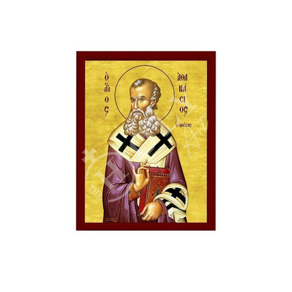 Saint Athanasius icon of Alexandria, Greek Handmade Orthodox icon of St Athanasios the Great, Byzantine art wall hanging, religious gift - TheHolyArt