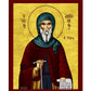 Saint Anthony icon, Handmade Greek Orthodox icon of Saint Antonius, Byzantine art wall hanging wood plaque icon, religious gift decor TheHolyArt