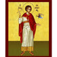 Saint Valentine icon, Handmade Greek Orthodox icon St Valentinos of Magnesia, Byzantine art wall hanging on wood plaque, religious decor TheHolyArt