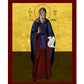 Saint David icon, Handmade Greek Orthodox icon St David of Euboea, Byzantine art wall hanging on wood plaque icon, religious decor TheHolyArt