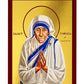 Saint Teresa icon, Handmade Greek Orthodox icon of St Teresa of Calcutta Catholic art, Mother Teresa wall hanging religious gift ideas TheHolyArt