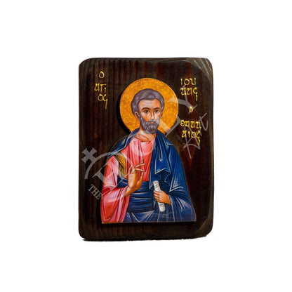 Saint Jude icon the Apostle, Handmade Greek Orthodox icon of St Jude of Thaddeus, Byzantine art wall hanging, religious gift - TheHolyArt