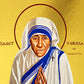 Saint Teresa icon, Handmade Greek Orthodox icon of St Teresa of Calcutta Catholic art, Mother Teresa wall hanging religious gift ideas TheHolyArt