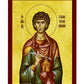 Saint Panteleimon icon, Greek Handmade Orthodox icon of Saint Pantaleon, Byzantine art wall hanging of San Pantaleone, religious gift decor TheHolyArt