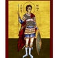 Saint Nestor icon, Handmade Greek Orthodox icon of St Nestor the Martyr, Byzantine art wall hanging icon wood plaque, religious decor TheHolyArt