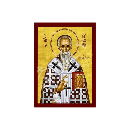 Saint James icon, Handmade Greek Orthodox icon of Apostle Iakovos, Apostle James Byzantine art wall hanging wood plaque, religious decor - TheHolyArt
