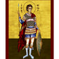 Saint Nestor icon, Handmade Greek Orthodox icon of St Nestor the Martyr, Byzantine art wall hanging icon wood plaque, religious decor TheHolyArt