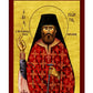 Saint George Karslides icon, Handmade Greek Orthodox icon of St George Karslidis of Drama Byzantine art wall hanging icon wood plaque, religious decor TheHolyArt