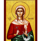Saint Argyri icon, Handmade Greek Orthodox icon of St Argyre Patron Saint of Marriage Byzantine art wall hanging wood plaque, religious gift TheHolyArt