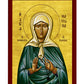 Saint Matrona icon, Handmade Greek Orthodox icon St Matrona of Moscow, Byzantine art wall hanging on wood plaque icon, religious decor gift