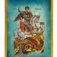 Saint George icon, Handmade Greek Orthodox icon of St George, Byzantine art wall hanging icon wood plaque, religious decor - TheHolyArt