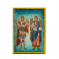 Archangel Michael & Archangel Gabriel icon, Byzantine Religious art wall hanging, Greek Catholic Orthodox icon wood plaque religious gift