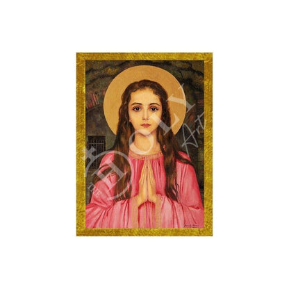 Saint Philomena icon, Handmade Greek Catholic Orthodox icon of St Philomena of Corfu, Byzantine art wall hanging, religious gift - TheHolyArt
