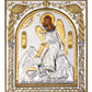 Saint John icon, Handmade Silver 999 Greek Orthodox icon of St John Baptist Forerunner, Byzantine art wall hanging on wood religious plaque - TheHolyArt