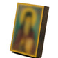 Virgin Mary icon Panagia Rose Amaranth, Handmade Greek Orthodox Icon, Mother of God Byzantine art, Theotokos wall hanging wood plaque gift
