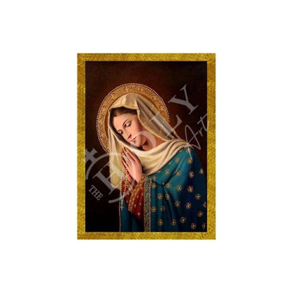 Virgin Mary icon Panagia, Handmade Greek Catholic Icon Theotokos, Mother of God Byzantine art wall hanging wood plaque icon, religious decor - TheHolyArt