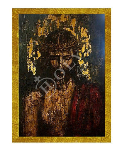 Jesus Christ icon Sina, Handmade Greek Orthodox icon of Jesus Christ Sinai, Byzantine art wall hanging on wood plaque, religious decor - TheHolyArt